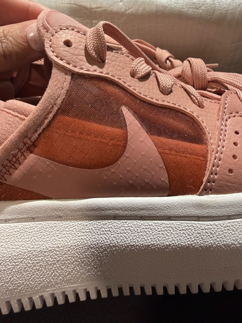 Nike Court Vision Alta TXT "Rust Pink"-Women’s Size 6-NEW - Picture 4 of 8